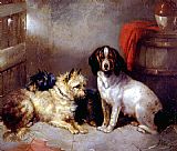 George Armfield Terriers and Hound painting